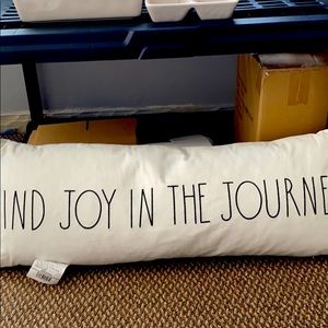 Rae Dunn Find Joy in the Journey long pillow